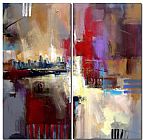 City Canvas Paintings - Sounds of City